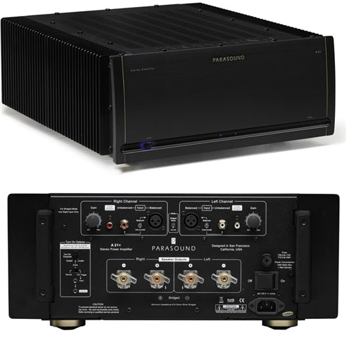 Parasound Halo A21+ 2 2 x 500 Watt 2 Channel Audio Power Amplifier
